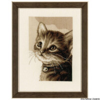 Vervaco Counted cross stitch kit Kitten, DIY