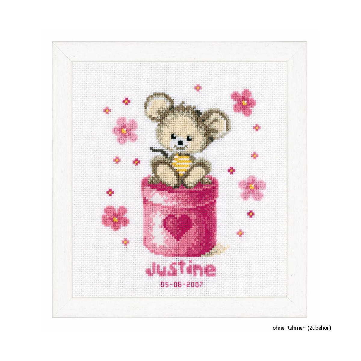 Vervaco Counted cross stitch kit Little mouse, DIY