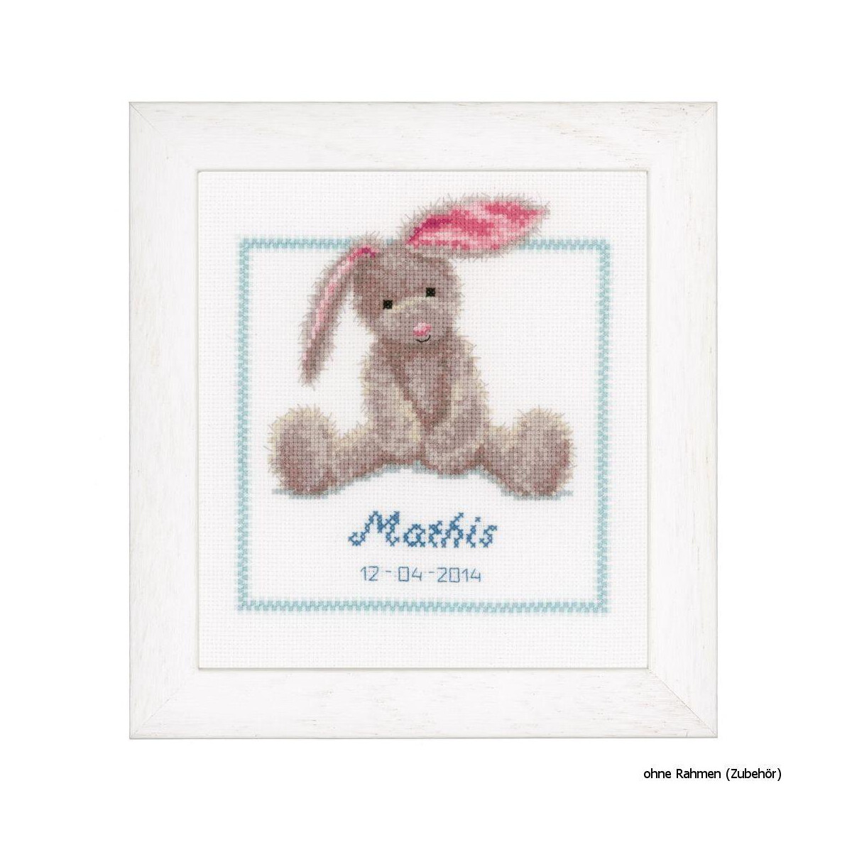 Vervaco Counted cross stitch kit Cute bunny, DIY