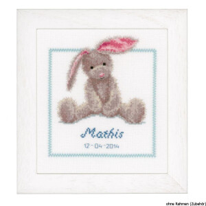Vervaco Counted cross stitch kit Cute bunny, DIY