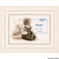 Vervaco Counted cross stitch kit My favorite teddy, DIY