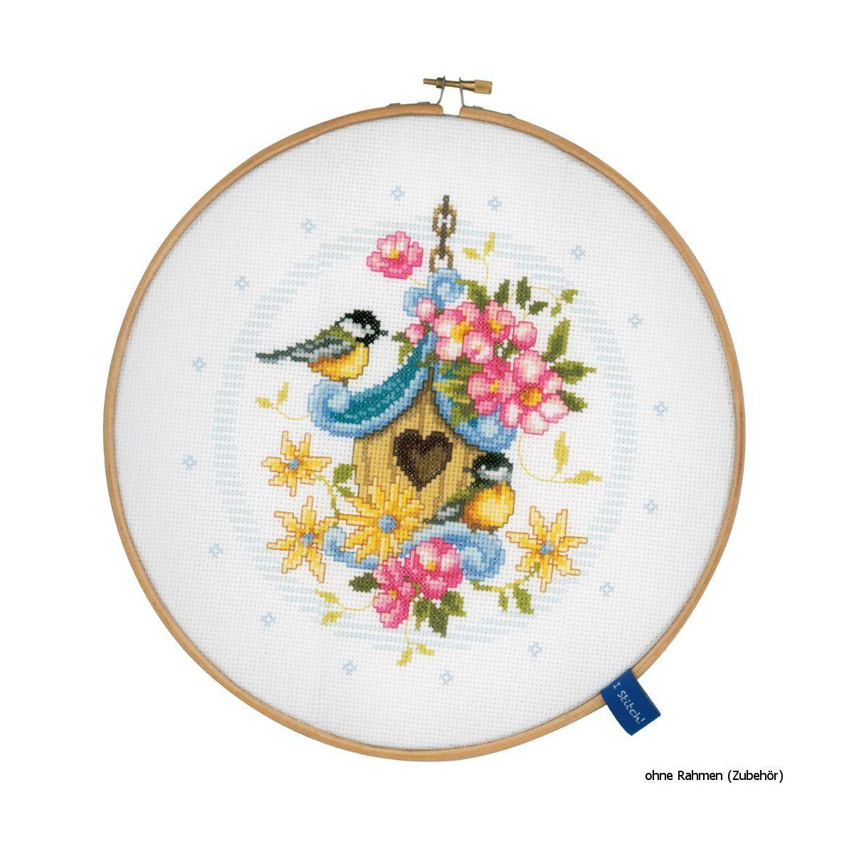 Vervaco Counted cross stitch kit Our bird house, DIY