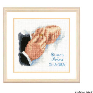 Vervaco Counted cross stitch kit With this ring, DIY