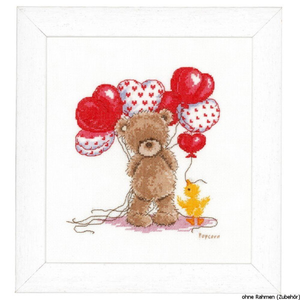 Broderie Vervaco, paquet comptant le motif "Popcorn Beautiful balloons