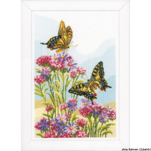 Vervaco Counted cross stitch kit Swallowtails, DIY