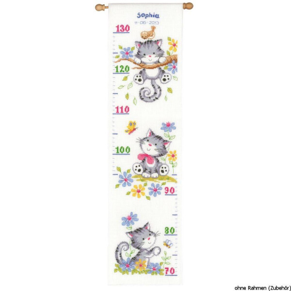 Vervaco набор для вышивания счетный крест Измерительная планка "Playing Cats