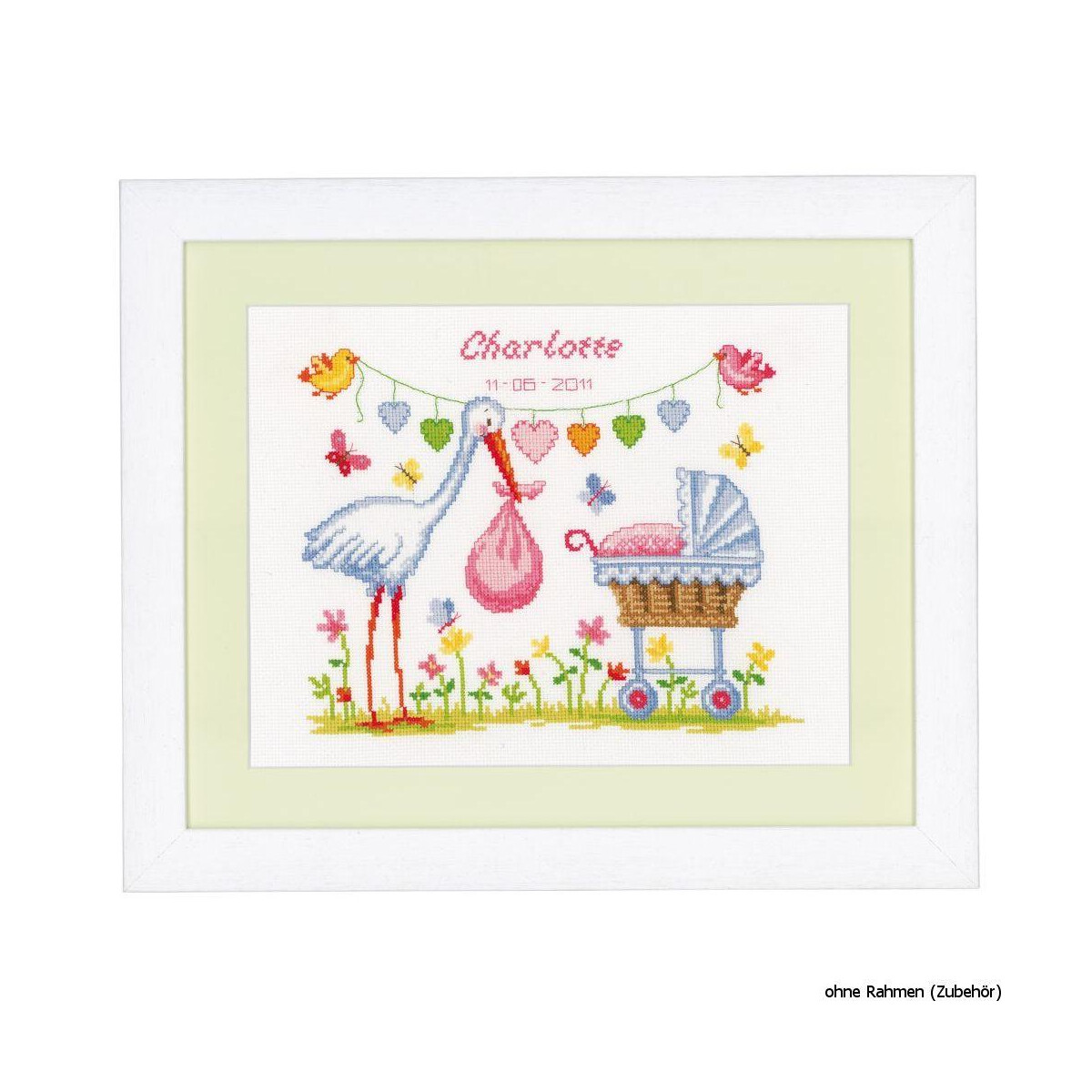 Vervaco Counted cross stitch kit Stork, DIY