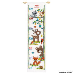 Vervaco Counted cross stitch kit Forest animals II, DIY