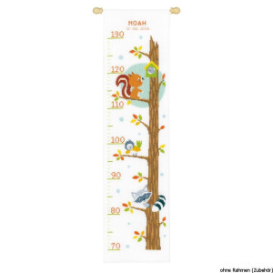 Vervaco Counted cross stitch kit Animals in tree, DIY