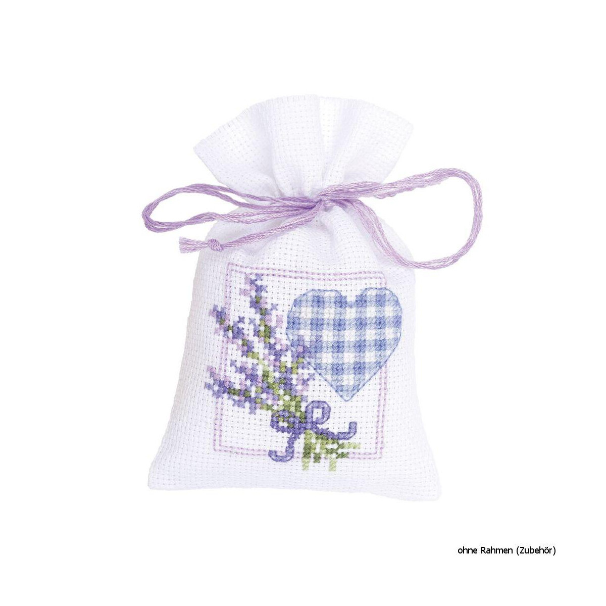 Vervaco Counted cross stitch Lavender twigs with heart,...