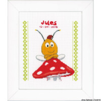 Vervaco cross stitch kit counted "Willy on fly", DIY