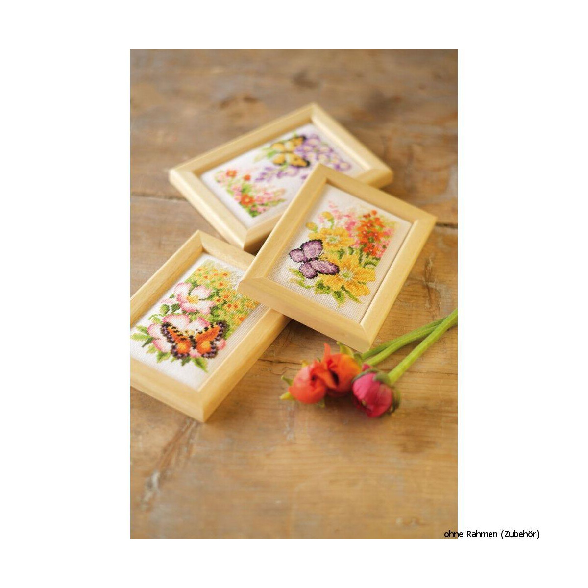 Vervaco miniatures "fleurs et papillons", jeu...