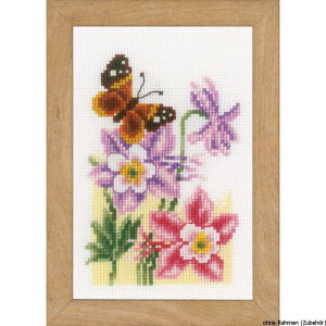 Vervaco Miniature counted cross stitch kit Butterflies...