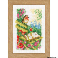 Vervaco Miniature counted cross stitch kit Garden chairs kit of 3, DIY
