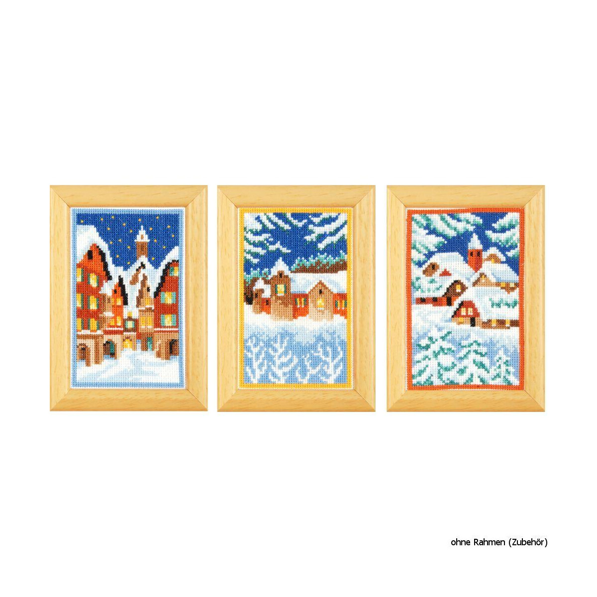 Vervaco miniatures "En hiver", set de 3,...