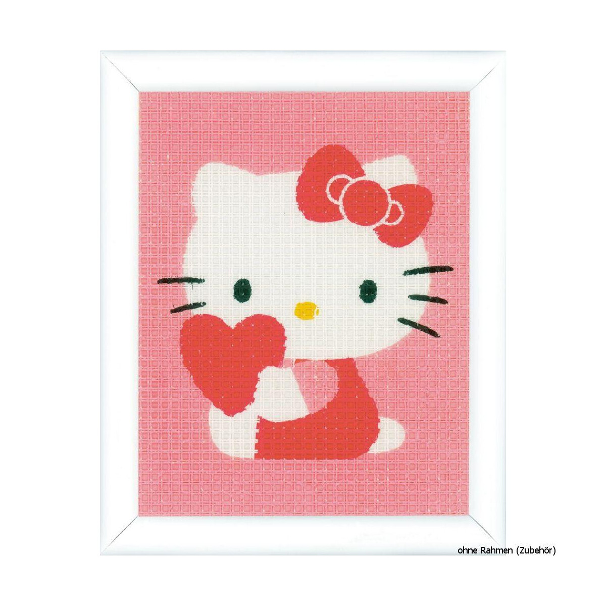 Vervaco Stickpackung "Hello Kitty mit Herz",...
