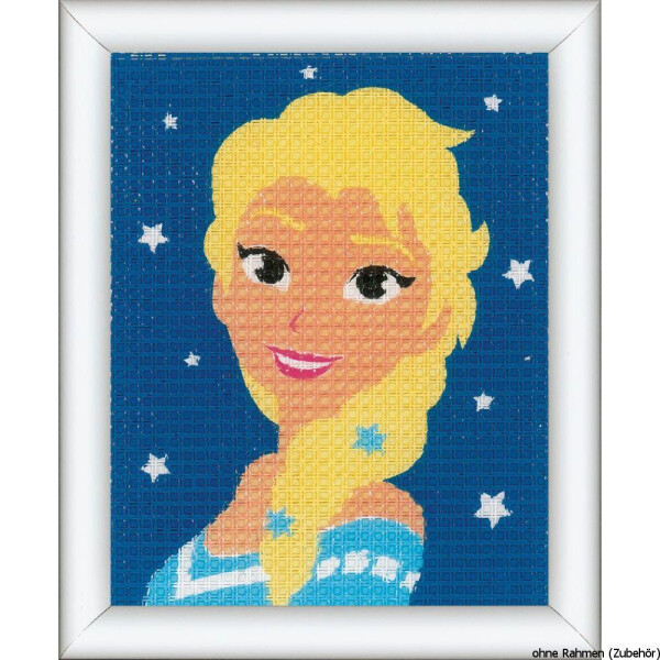 Vervaco Disney Stickpackung "Elsa", Stickbild vorgezeichnet