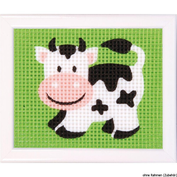 Vervaco Stickpackung "Lächelnde Kuh", Stickbild vorgezeichnet