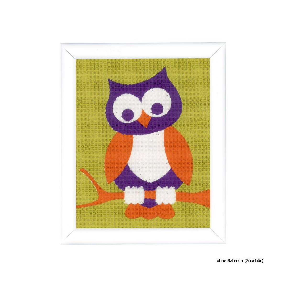 Vervaco stitch kit Wise owl, stamped, DIY