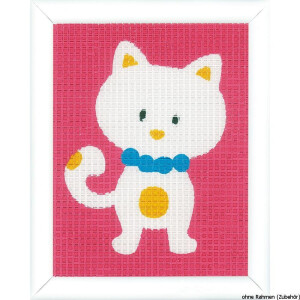 Vervaco stitch kit Cute cat, stamped, DIY
