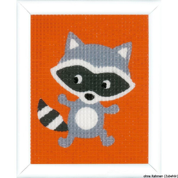 Paquete de bordados Vervaco "Raccoon", patrón de bordado dibujado