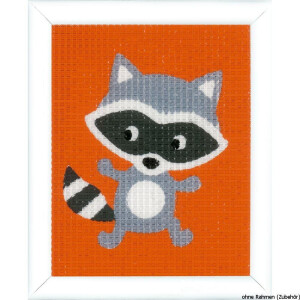 Vervaco stitch kit Little raccoon, stamped, DIY