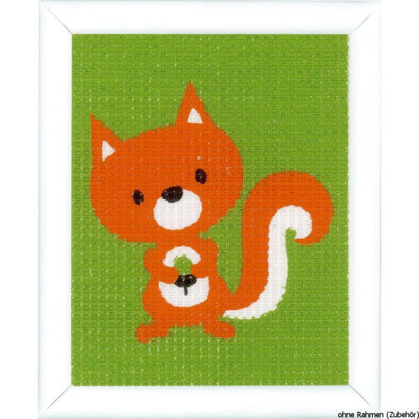 Vervaco stitch kit Little squirrel, stamped, DIY