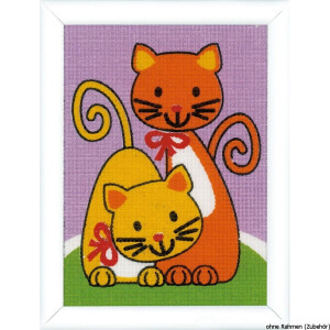 Vervaco cross stitch kit "playing cats",...