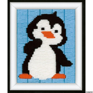 Vervaco Long stitch kit stamped Penguin, DIY