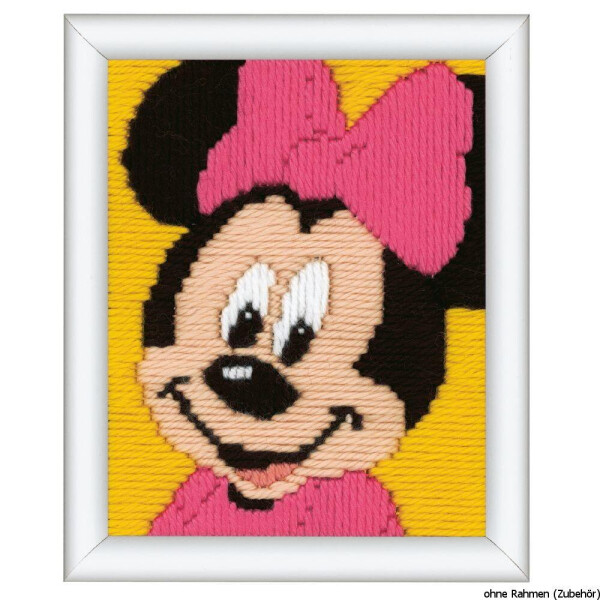 Paquete de bordados de puntada elástica de Vervaco "Minnie Mouse", diseño de bordado dibujado