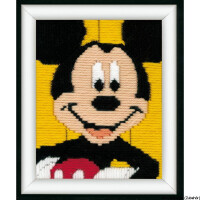 Vervaco stretchsteek borduurpakket "Mickey Mouse", borduurmotief getekend