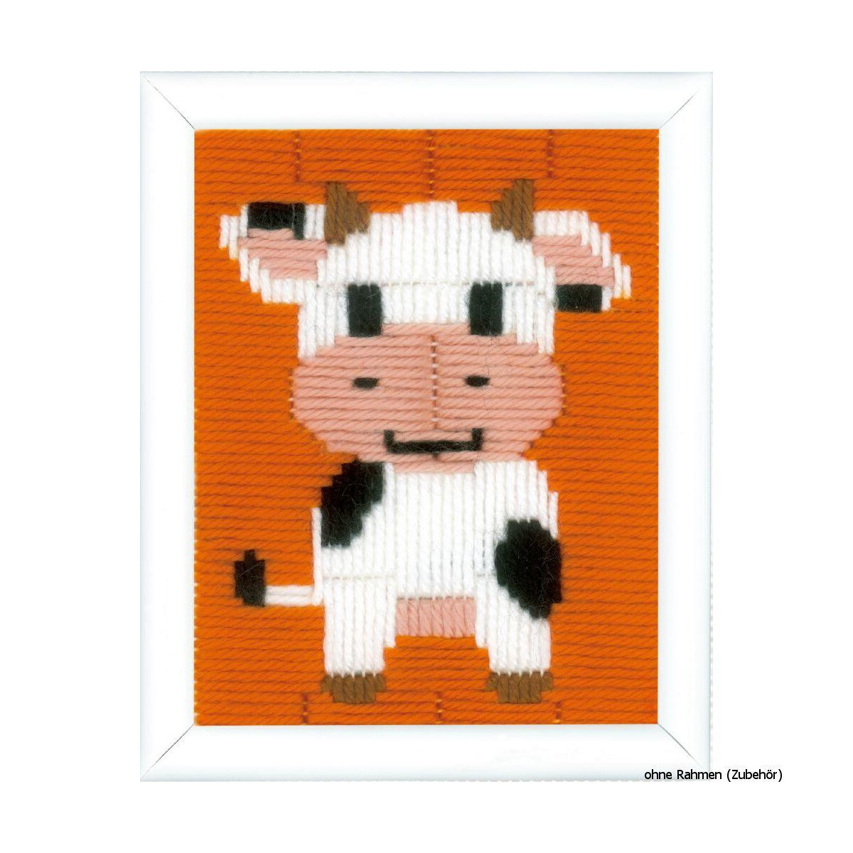 Vervaco Long stitch kit stamped Cow, DIY