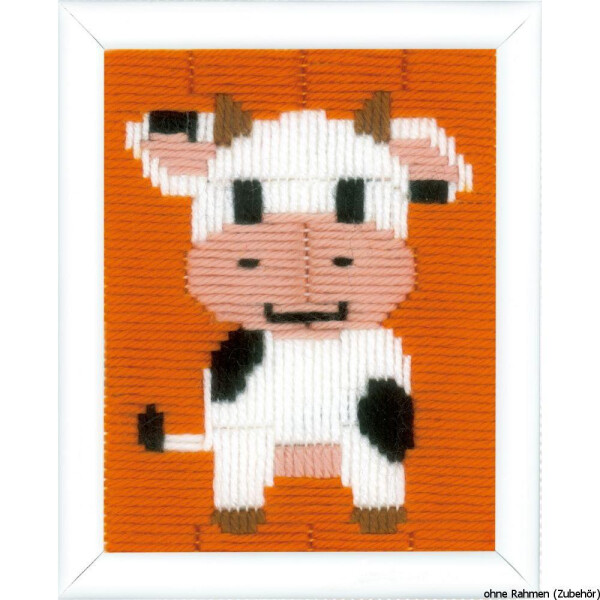 Vervaco длинный стяжек набор для вышивания "Cow", предварительно нарисованный дизайн вышивки