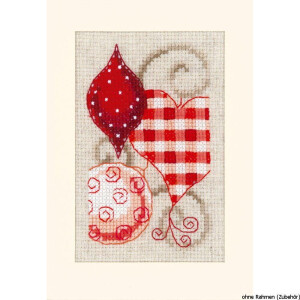 Vervaco Greeting card, counted stitch kit Christmas motifs kit of 3, DIY