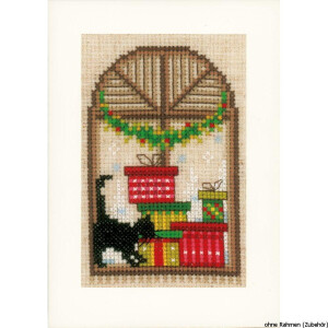 Vervaco Greeting card, counted stitch kit Christmas atmosphere kit of 3, DIY