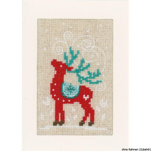 Vervaco Greeting card, counted stitch kit Winter scenes kit of 3, DIY