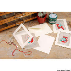 Vervaco Greeting card, counted stitch kit Winter scenes...