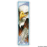 Vervaco Bookmark counted cross stitch kit Eagle, DIY