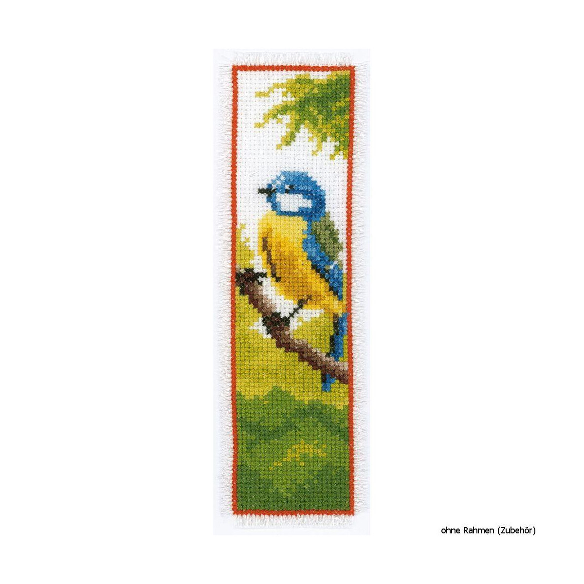 Vervaco Bookmark counted cross stitch kit Bird, DIY