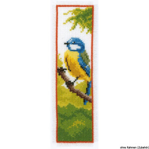 Vervaco Bookmark counted cross stitch kit Bird, DIY