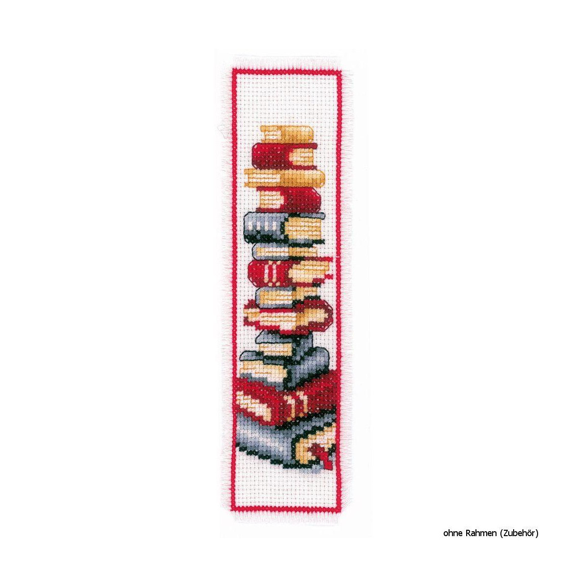 Закладка Vervaco "Стопка книг", счетный крест