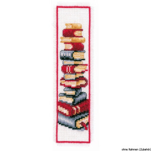 Vervaco Bookmark counted cross stitch kit Book lover, DIY