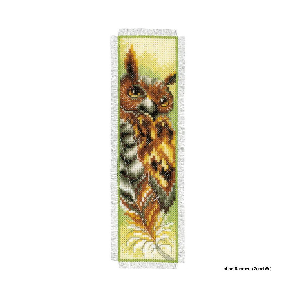 Vervaco Bookmark counted cross stitch kit Owl and eagle, DIY