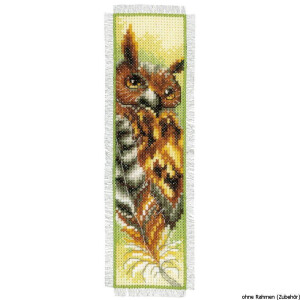 Vervaco Bookmark counted cross stitch kit Owl and eagle, DIY