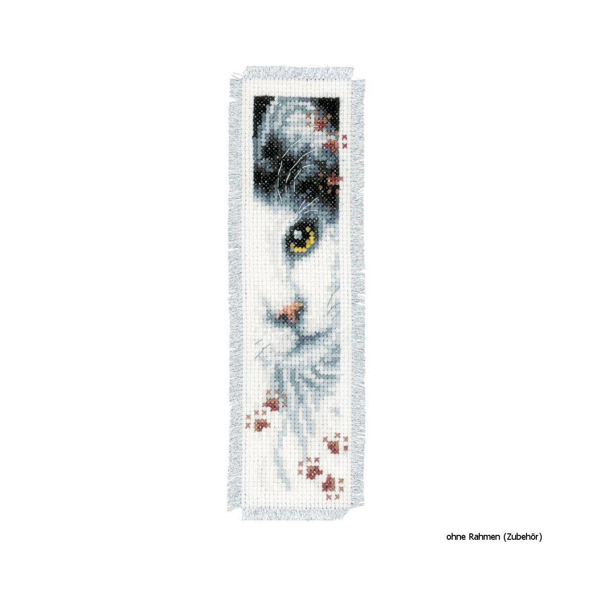 Vervaco Bookmark counted cross stitch kit Dog and cat kit...