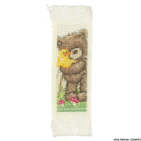 Vervaco Bookmark counted cross stitch kit Popcorn kit of 2, DIY