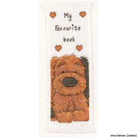 Vervaco Bookmark counted cross stitch kit Popcorn Biscuit, DIY