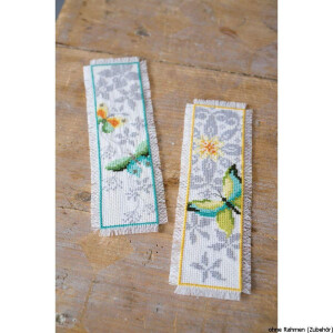Vervaco Bookmark counted cross stitch kit Butterfly kit...