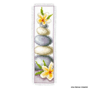 Vervaco Bookmark counted cross stitch kit Pebbles and...
