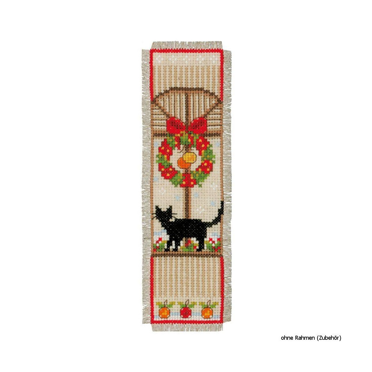 Vervaco Bookmark counted cross stitch kit Christmas...